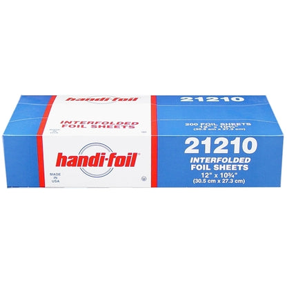 Handi-Foil 12"X10.75" Interfolded Sheet Foil, 12 x 200 ct Case - Disposables