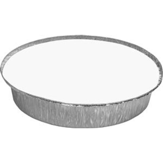 Handi Foil Aluminum Handi-Foil 9" Round Pan with Lid, 200 x 1 PC Case - Disposables