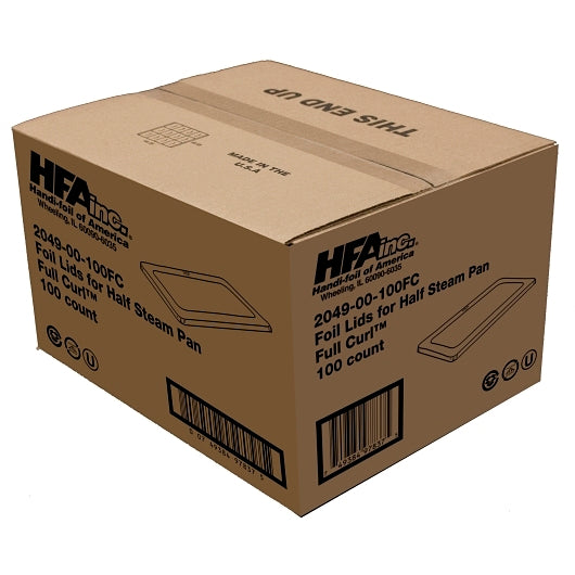 Handi Foil Half Handi-Foil Half Size Full Curl Edge Lid for Steam Table Pan, 1 x 100 each Case - DOT product image 7