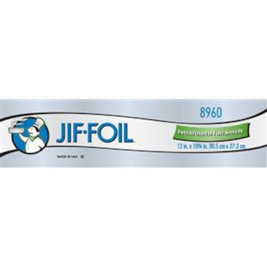 Jiffy Foil Sheets 12 X 10.75, 1 x 6 each Case - Disposables