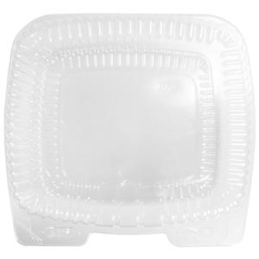 Handi-Foil 9 Inch Square Shallow Plastic Container, 1 x 250 each Case - Food Containers & Lids