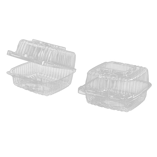Handi-Foil 5 Inch Square Deep Plastic Container, 1 x 500 each Case - DOT product image 2