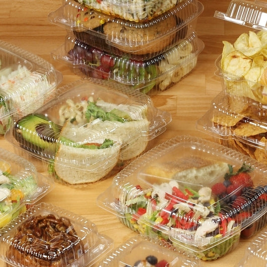 Handi-Foil 9 Inch Square Shallow Plastic Container, 1 x 250 each Case - DOT product image 6