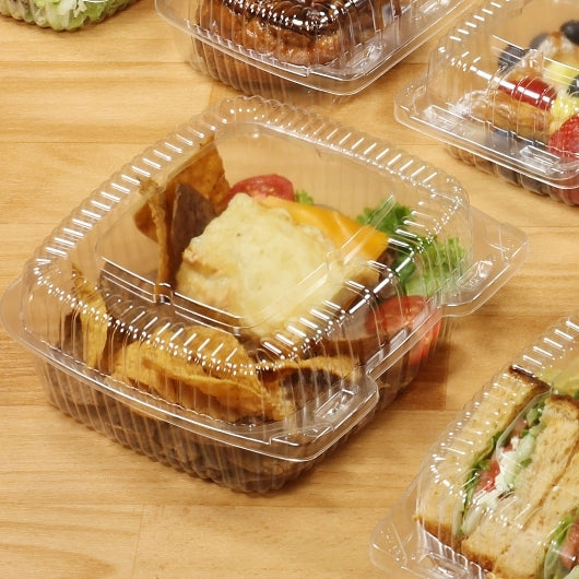 Handi-Foil 9 Inch Square Deep Plastic Container, 1 x 250 ct Case - DOT product image 6