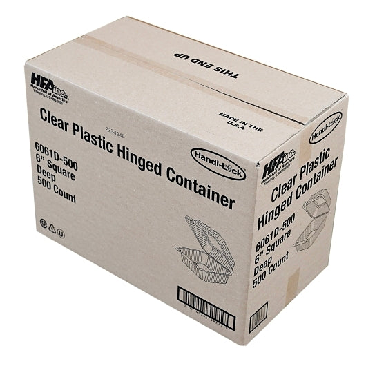 Handi Foil Of 6 Inch Plastic Square Deep Container, 1 x 500 each Case - DOT product image 5