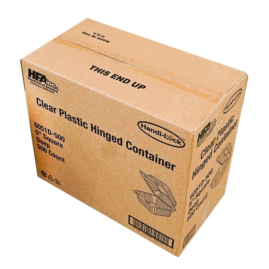 Handi-Foil 5 Inch Square Deep Plastic Container, 1 x 500 each Case - DOT product image 7