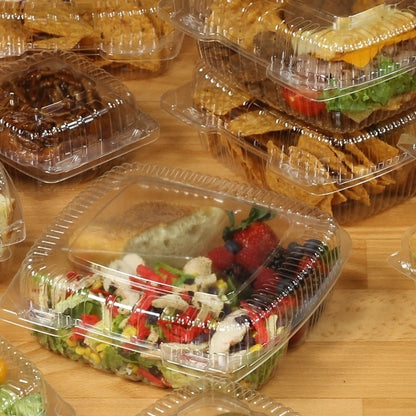 HFA Handi-Foil 10 Inch Shallow Single Compartment Plastic Container, 1 x 200 each Case - DOT product image 5