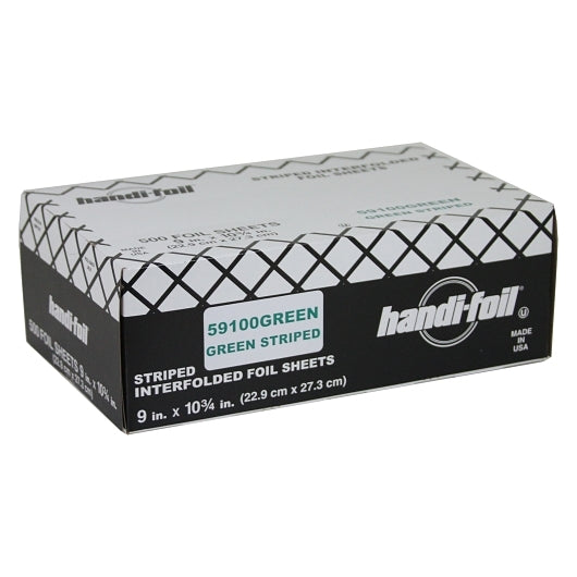 Handi Foil Green Handi-Foil 9 Inch x 10.7 Inch Green Foil Sheet, 6 x 1 ct Case - Disposables