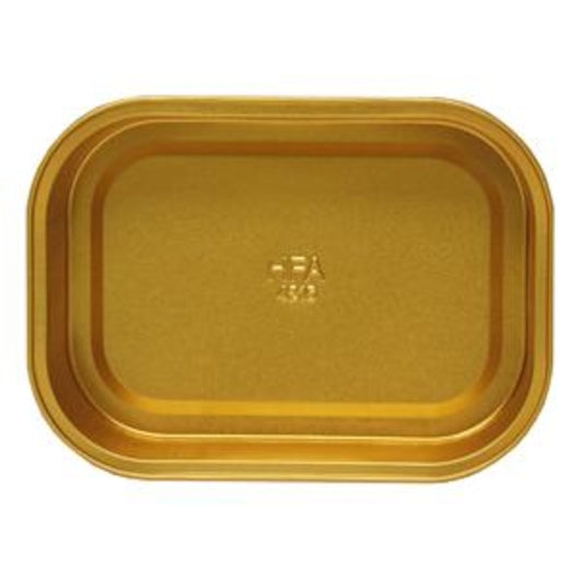 Handi Foil Gourmet Gourmet-To-Go Small Black Gold with Lid Combo, 1 x 100 each Case - Disposables