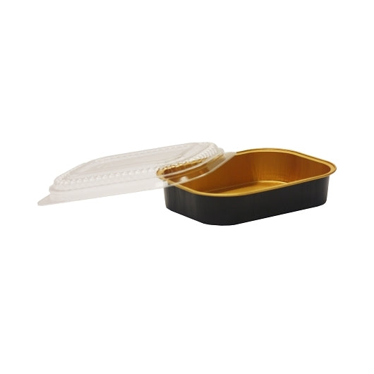 Handi Foil Gourmet Gourmet-To-Go Small Black Gold with Lid Combo, 1 x 100 each Case - DOT product image 5