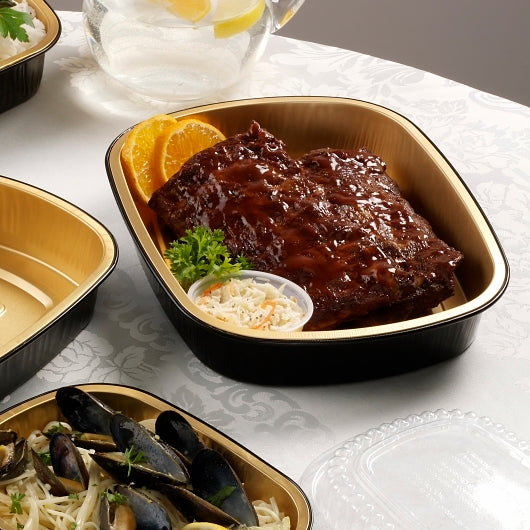 Handi Foil of Handi-Foil Medium Gourmet To Go Pan, Base Only, 1 x 150 each Case - DOT product image 7