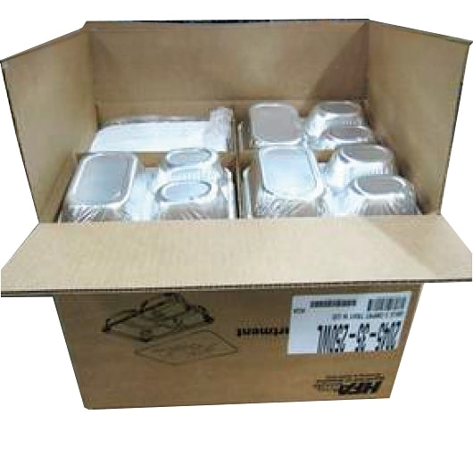 Handi Foil Aluminum Handi-Foil 3 Compartment Aluminum Oblong Tray With Flat Board Lid Combo, 250 x 1 PC Case - DOT product image 5