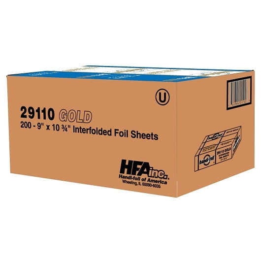 Handi-Foil 9 Inch X 10.75 Inch Gold Sheet, 1 x 12 each Case - DOT product image 4