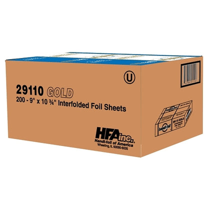 Handi-Foil 9 Inch X 10.75 Inch Gold Sheet, 1 x 12 each Case - DOT product image 4