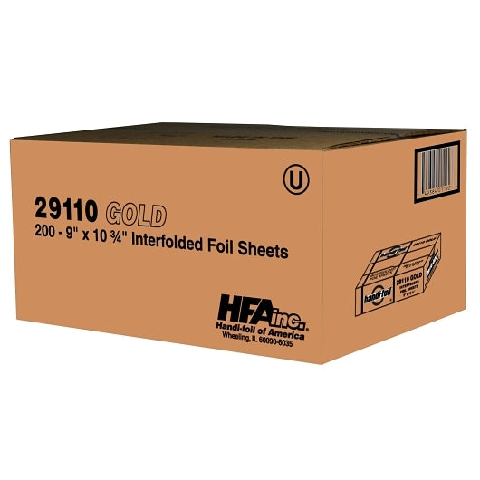 Handi-Foil 9 Inch X 10.75 Inch Gold Sheet, 1 x 12 each Case - DOT product image 5