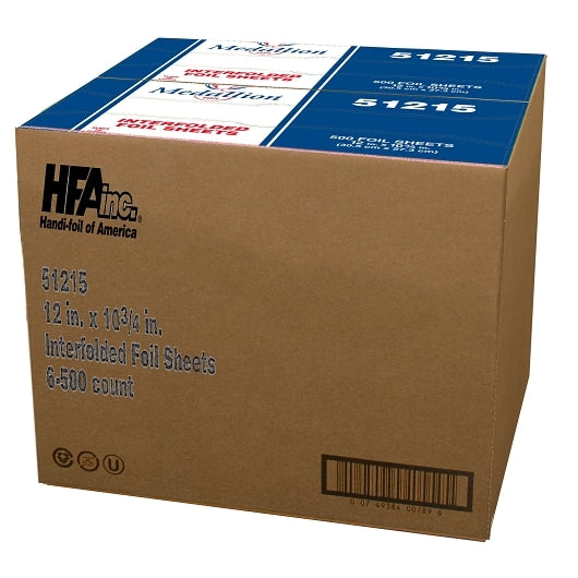 HFA Handi-Foil 12 Inch X 10.75 Inch Foil Sheet, 6 x 500 ct Case - DOT product image 7
