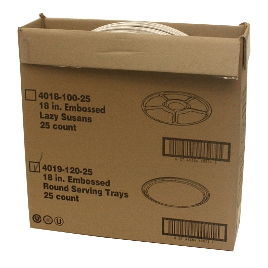Handi-Foil 18 Inch Embossed Round Serving Tray, 1 x 25 each Case - DOT product image 7