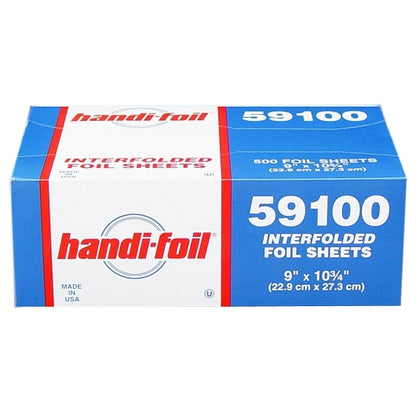 Darling Food Service Handi-Foil Interfolded 9"X10.75" Foil Sheet, 6 x 1 ct Case - Disposables