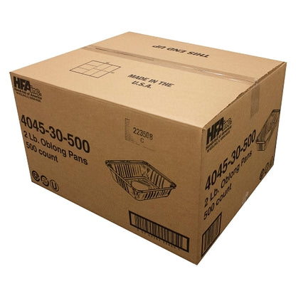 HFA Handi-Foil 2 Pound Aluminum Oblong Pan, 1 x 500 each Case - DOT product image 6