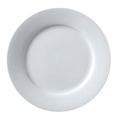 Vertex Argyle Rolled Edge White 10.25 Inch Plate, 1 x 1 DZ Case - Plates Bowls