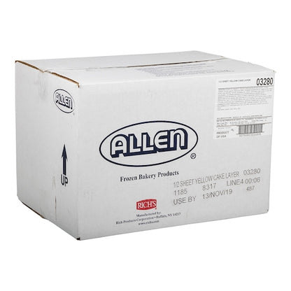 Allen UNICED 1/2 Sheet Yellow Cake, 5 x 58 oz Case - DOT product image 8