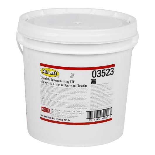 Rich's Chocolate Buttercreme Icing, 1 x 30 lb Case - Bakery & Desserts