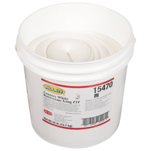 Allen Icing Jwa Country White Buttercreme, 1 x 28 lb Case - Bakery & Desserts