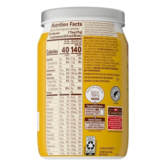 Ovaltine Novartis Classic Milk Flavoring Malt, 6 x 12 oz Case - DOT product image 5