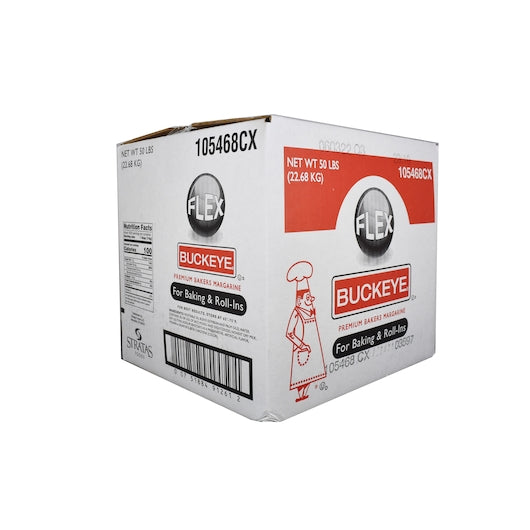 Buckeye Flex Premium Margarine, 1 x 50 lb Case - GS1 closed shipping case image