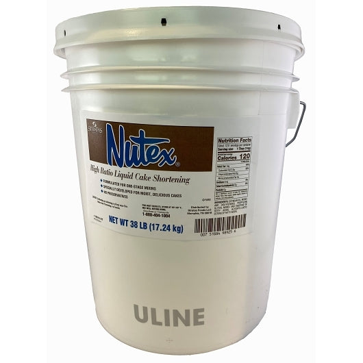 Nutex Shortening Liquid Cake, 1 x 38 lb Case - Bakery & Desserts