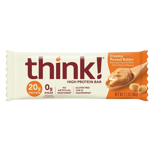 Think Thin High Creamy Peanut Butter Protein Bar, 12 x 10 x 2.1 oz Case - DOT product image 2