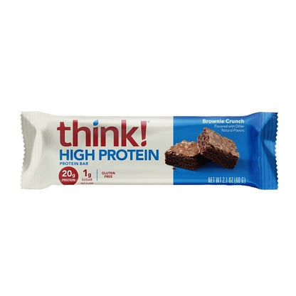 Think Thin Brownie Crunch Bars, 12 x 10 x 2.1 oz Case - Alternate product angle or state