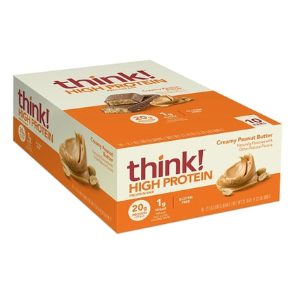 Think Thin High Creamy Peanut Butter Protein Bar, 12 x 10 x 2.1 oz Case - DOT product image 3