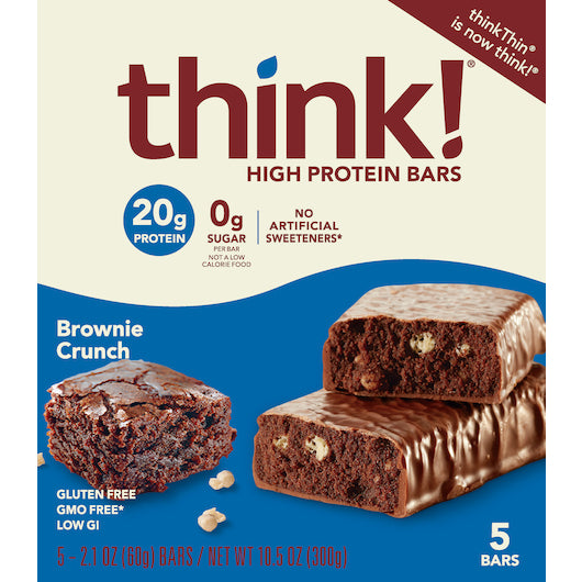 Think! High Protein Brownie Crunch, 6 x 10.5 oz Case - Bakery & Desserts
