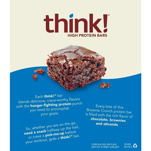 Think! High Protein Brownie Crunch, 6 x 10.5 oz Case - Bakery & Desserts - image 2