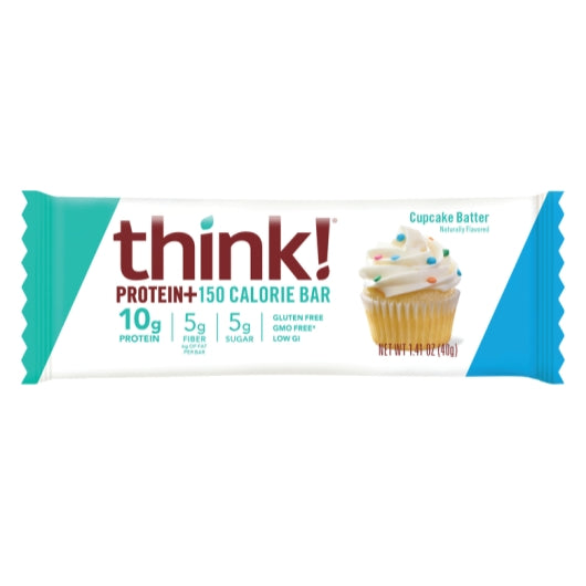 Think Thin Cupcake Batter Protein Bar, 12 x 10 x 0.08 lb Case - Bakery & Desserts