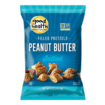 Good Health Peanut Salted Pretzel Peanut Butter, 12 x 5 oz Case - Snacks