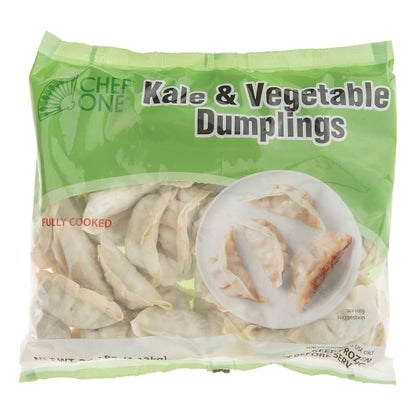 Chef One Kale & Vegetable Dumpling, 3 x 40 oz Case - Frozen Vegetables & Sides