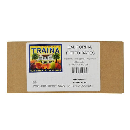 Traina CALIFORNIA PITTED DATES, 1 x 5 lb Case - DOT product image 5