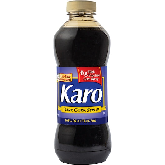 Karo Dark Corn Syrup, 12 x 16 fl oz Case - Condiments & Sauces