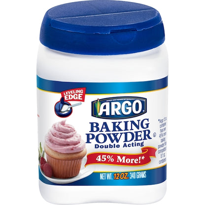 Argo Double Acting Baking Powder, 12 x 12 oz Case - Pantry Ingredients