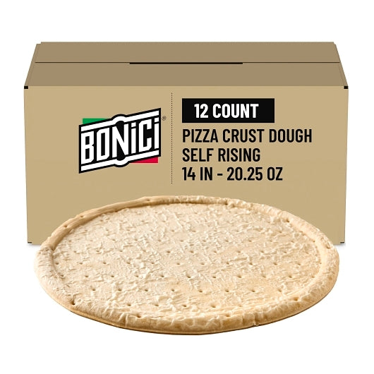 Bonici 14" Readi Rise Self Rising Pizza Crust, 1 x 12 x 20.251 oz Case - Breads, Rolls & Buns