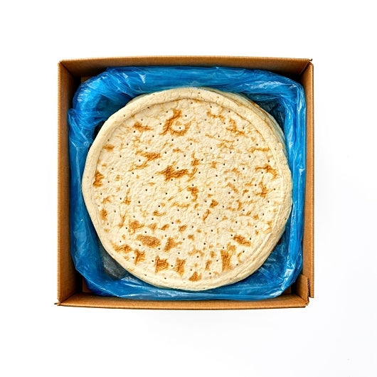 Bonici Parbaked Pizzeria Thin 14 Inch Pizza Crust, 1 x 20 x 13.5 oz Case - GS1 open-case image