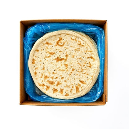 Bonici Parbaked Pizzeria Thin 14 Inch Pizza Crust, 1 x 20 x 13.5 oz Case - GS1 open-case image