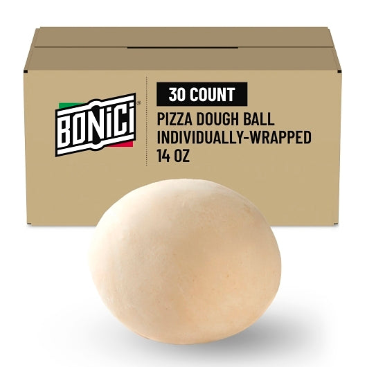 Bonici Individually Wrapped Pizza Dough Ball, 30 x 14 oz Case - Breads, Rolls & Buns