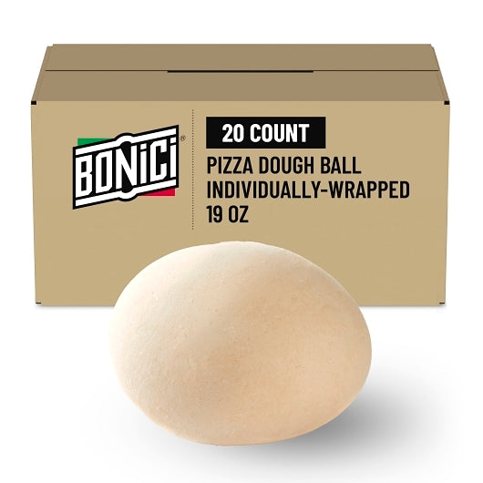 Bonici Individually Wrapped Pizza Dough Ball, 20 x 19 oz Case - Breads, Rolls & Buns