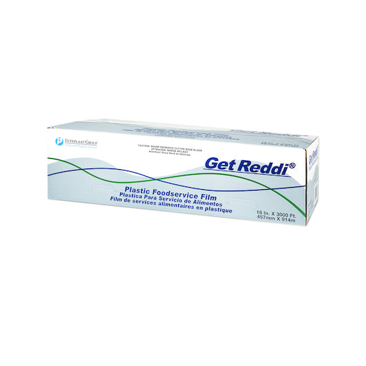 Get Reddi Wrap Film with Cutter 18 inch x 3000 Inch, 1 x 3000 FT Case - Disposables