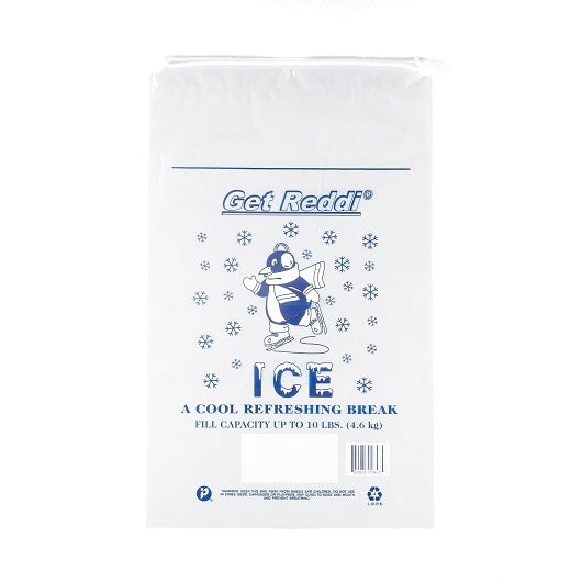 Pitt Plastics 10 Pound Ice Bag with Drawstrings, 500 x 500 ct Case - Trash Bags & Can Liners - image 2