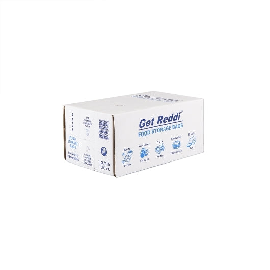 Pitt Plastics Get Redid 4 Inch X 2 Inch X 8 Inch .85 Millimeter Clear Food Storage Bag, 1 x 1000 ct Case - Trash Bags &