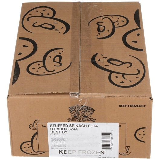 Kim and Scotts Spinach Feta Stuffed Pretzel, 24 x 6 oz Case - DOT product image 6